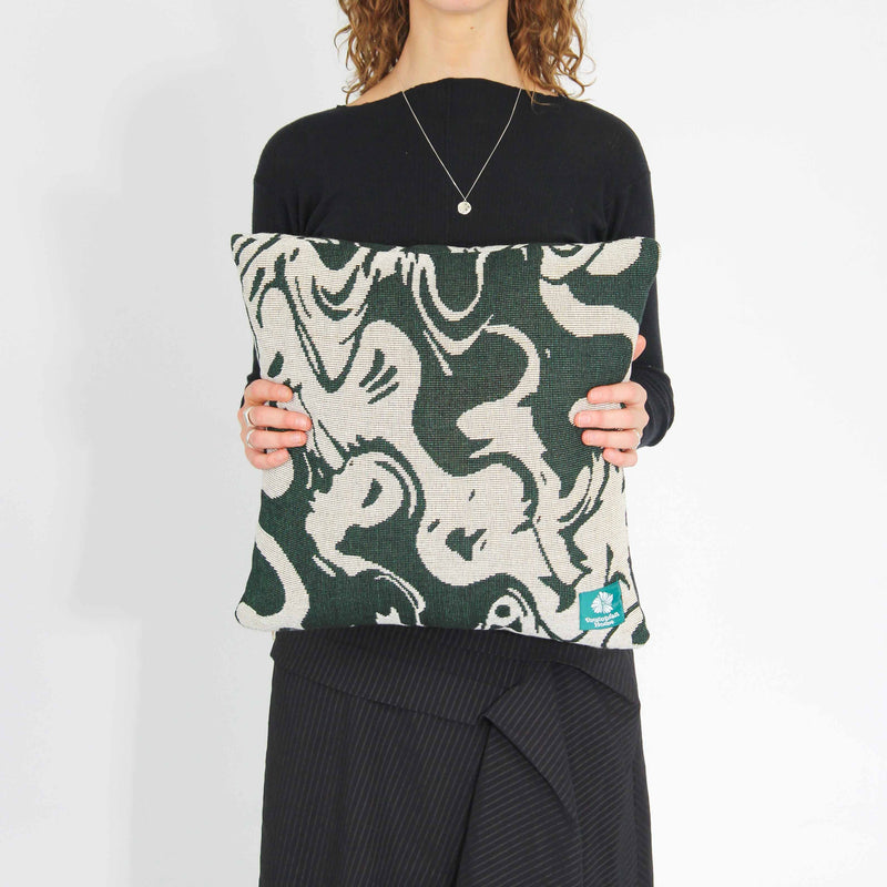 Smoke Forest Green - Throw Cushion