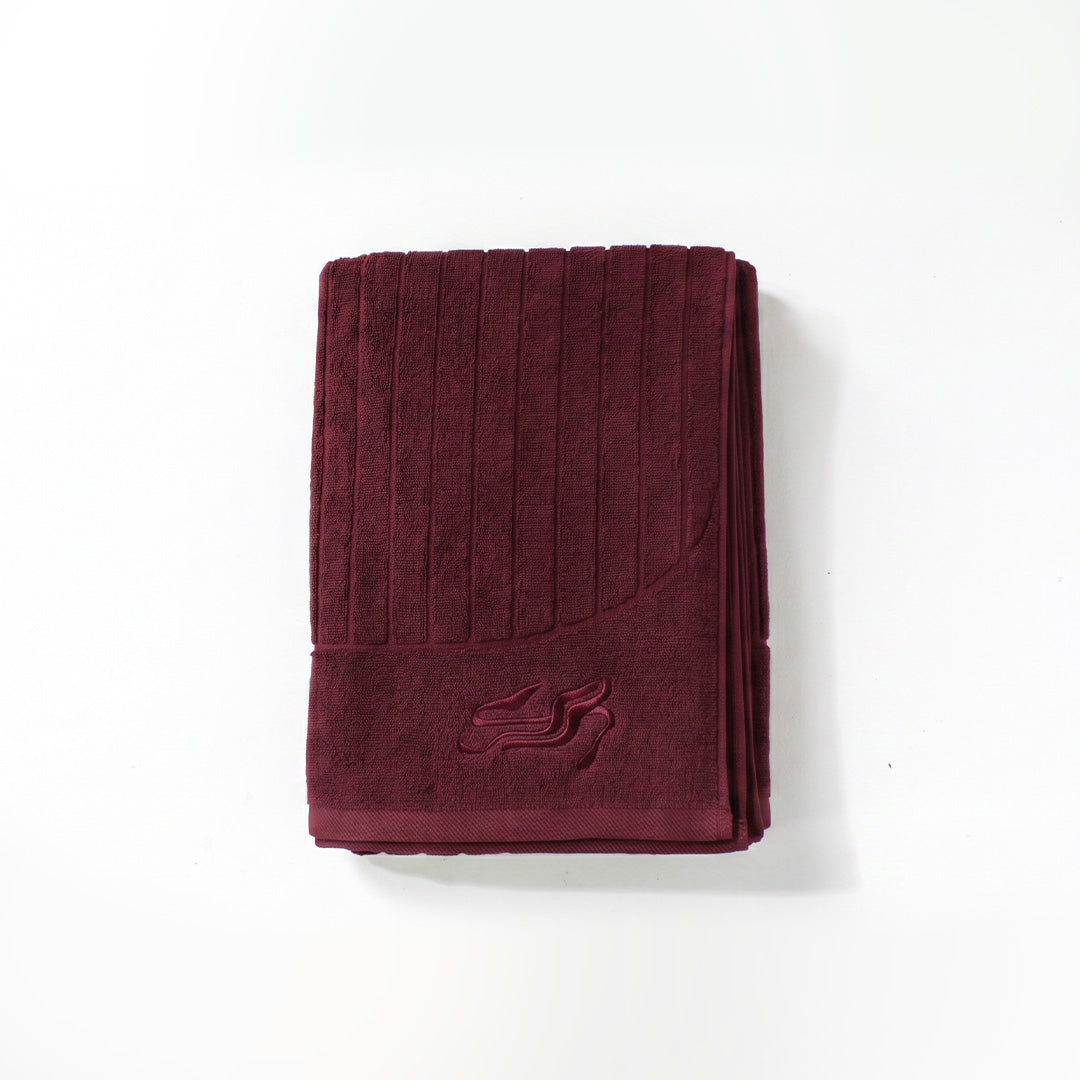 Burgundy Bath &amp; Hand Towel