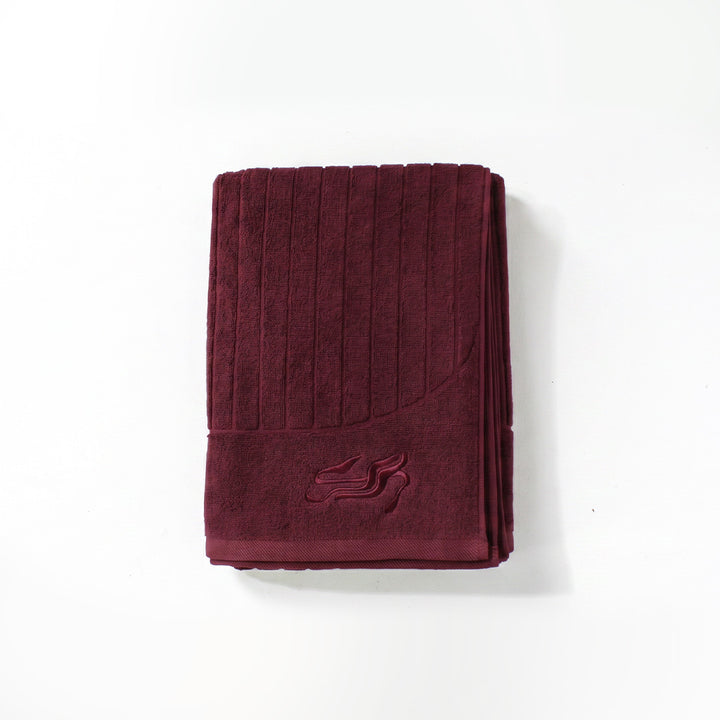 Burgundy Bath &amp; Hand Towel
