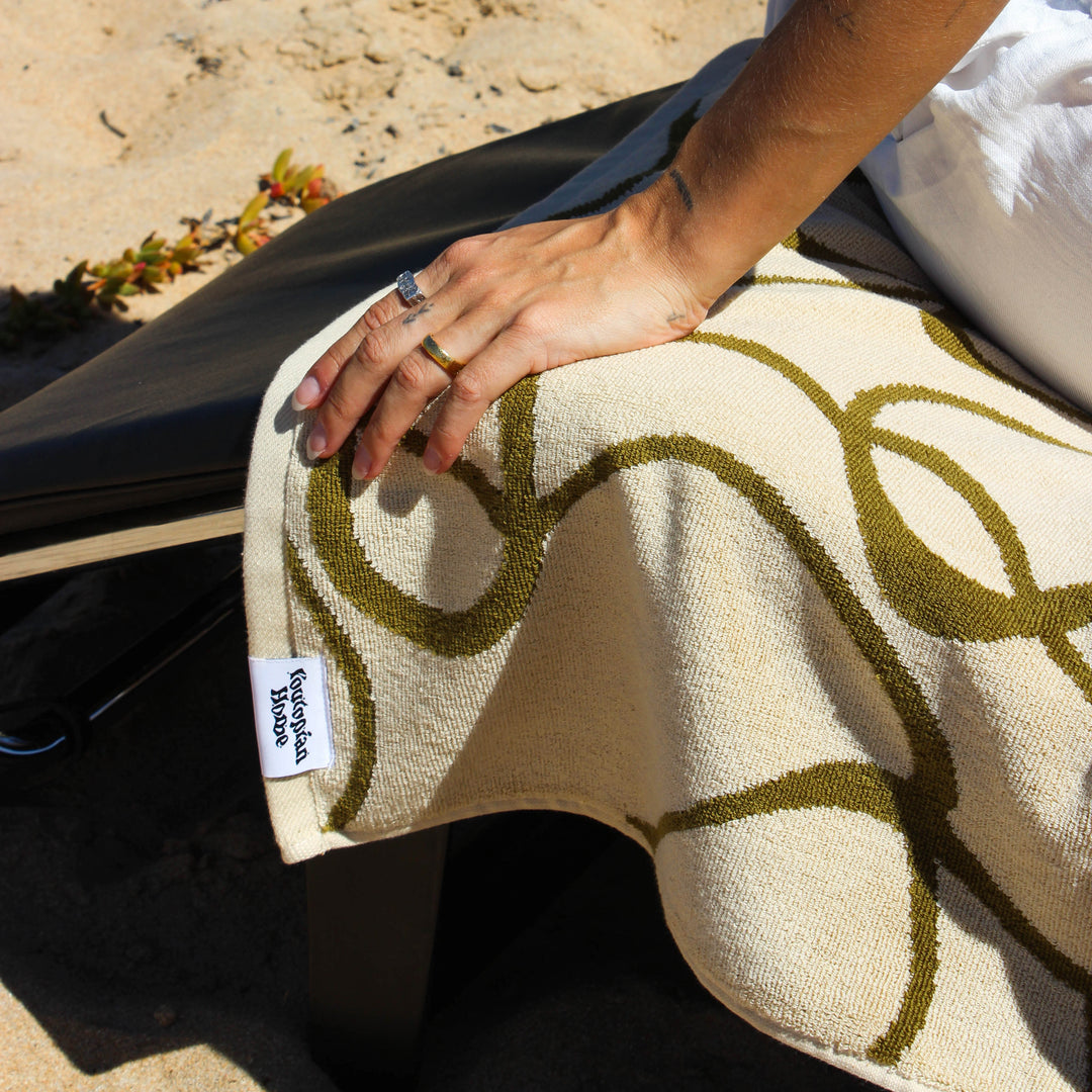 Pistachio Beach towel