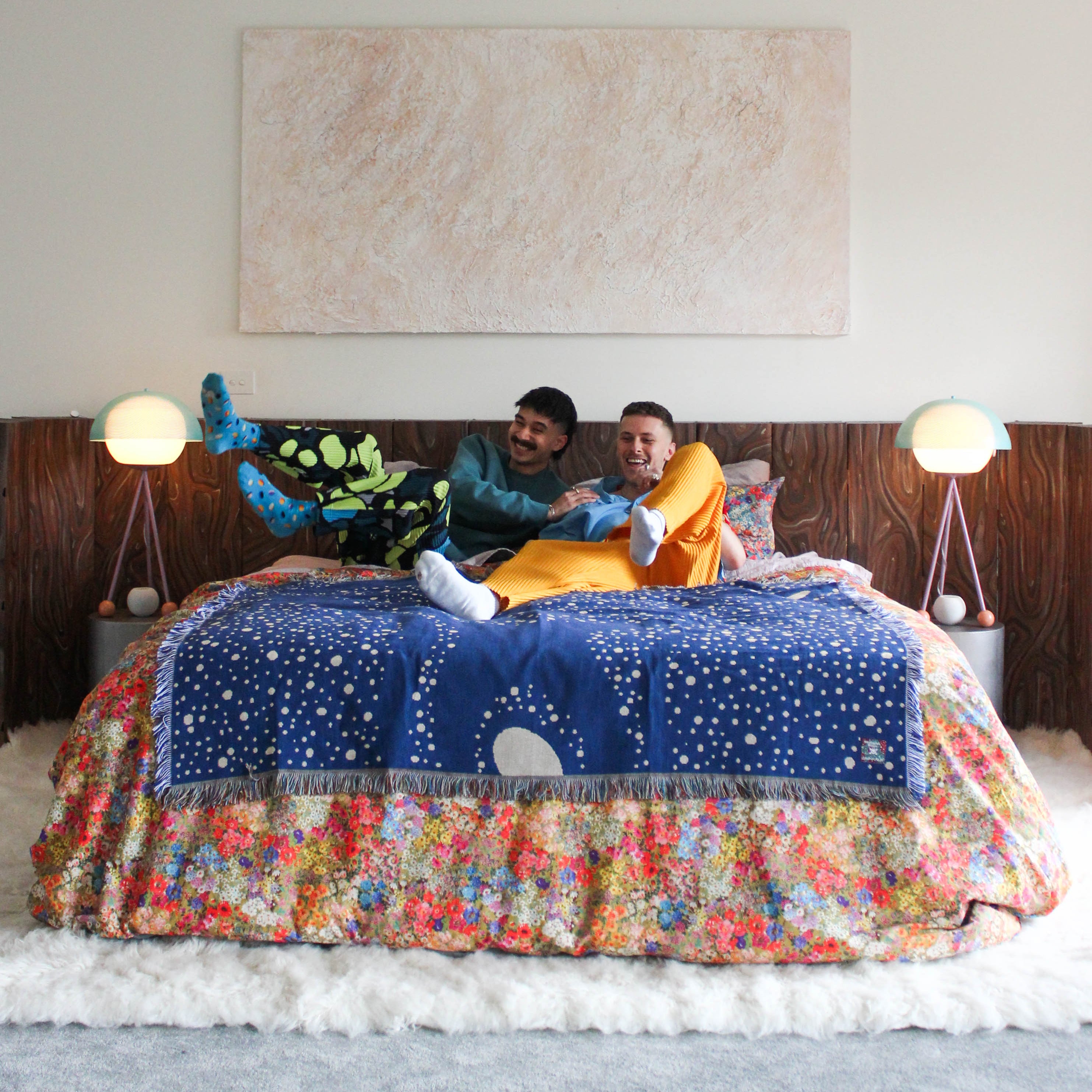 Josh and Matt - Goopy Galaxy Woven Throw Blanket – Youtopian Home