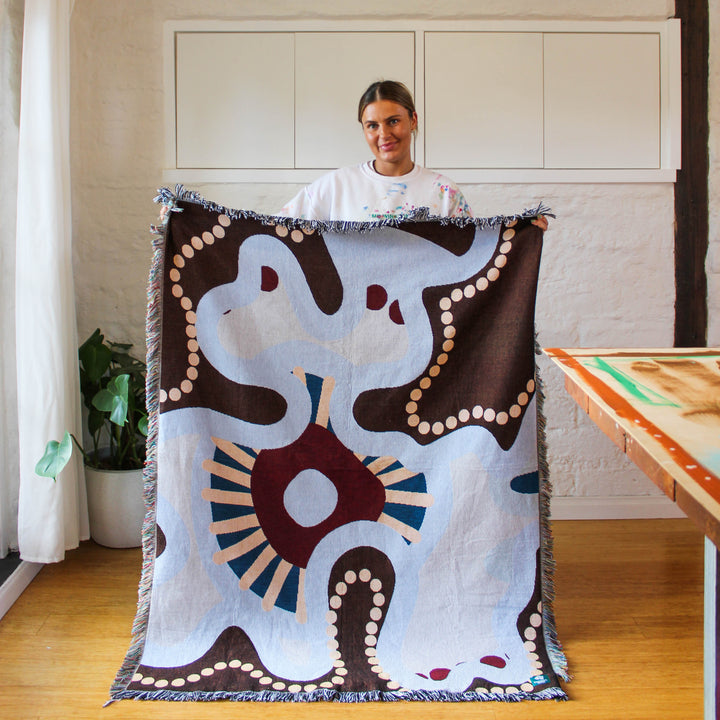 Merindah-Gunya - Taynto Woven Throw Blanket