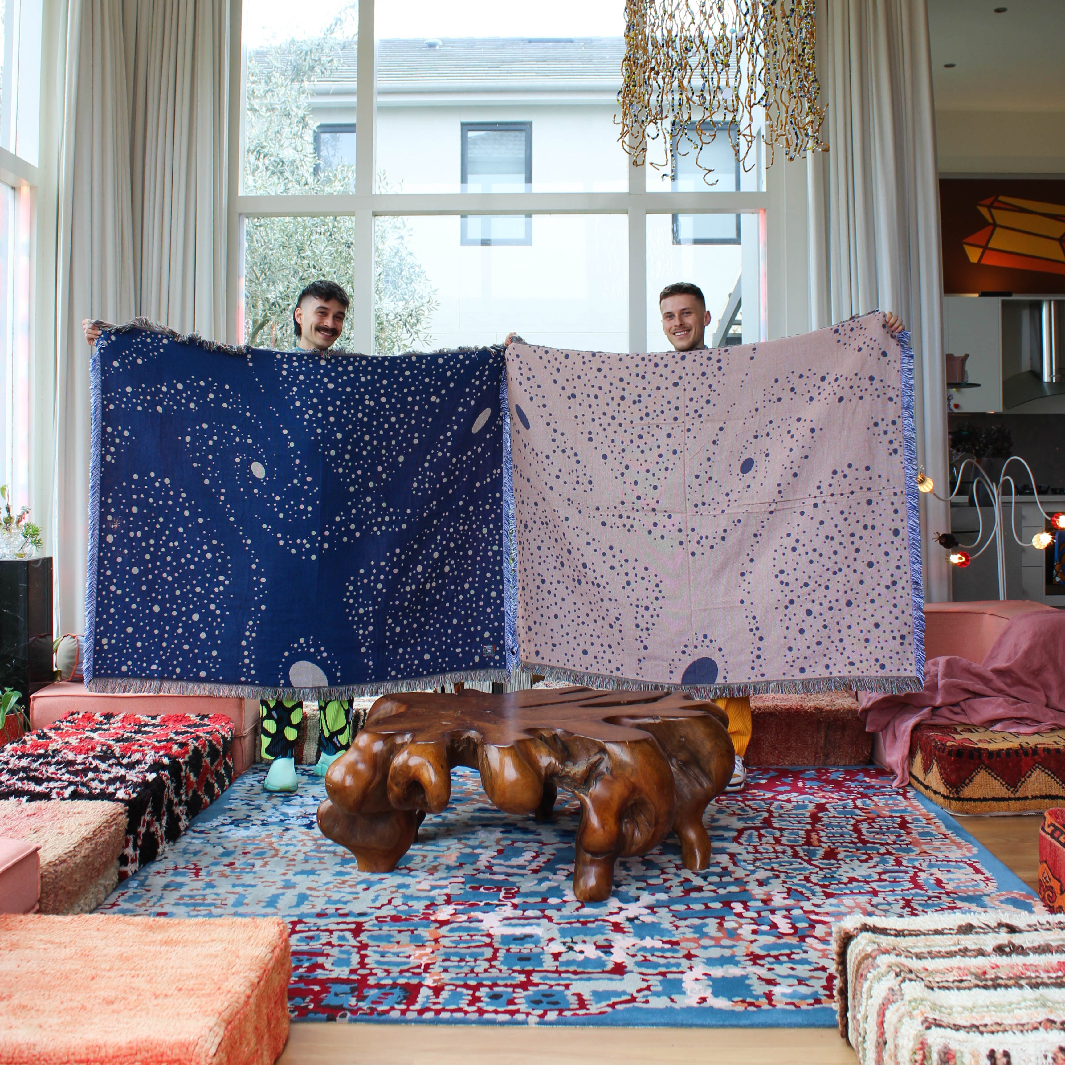 Josh and Matt - Goopy Galaxy Woven Throw Blanket – Youtopian Home
