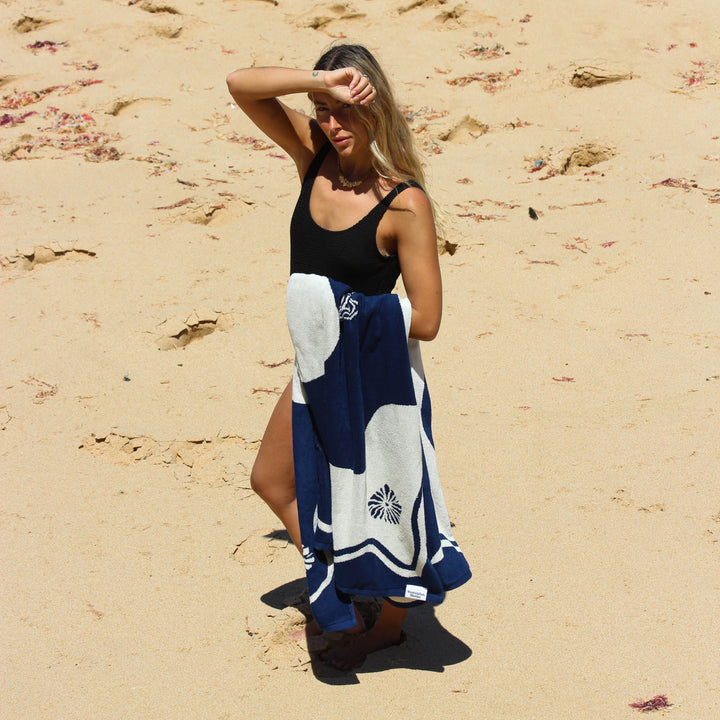 Cobalt Beach towel