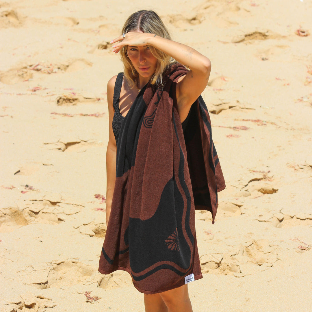 Espresso Beach towel