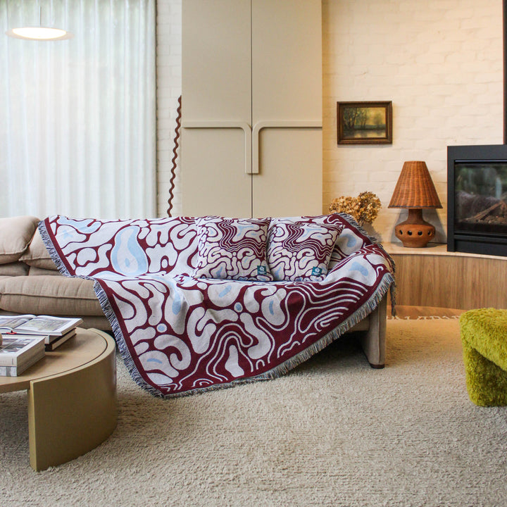 Puddles - Woven Throw Blanket