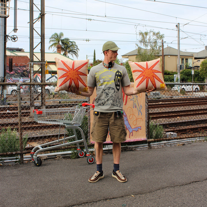 HAM Studio - Cosmic Stallion Woven Throw Blanket