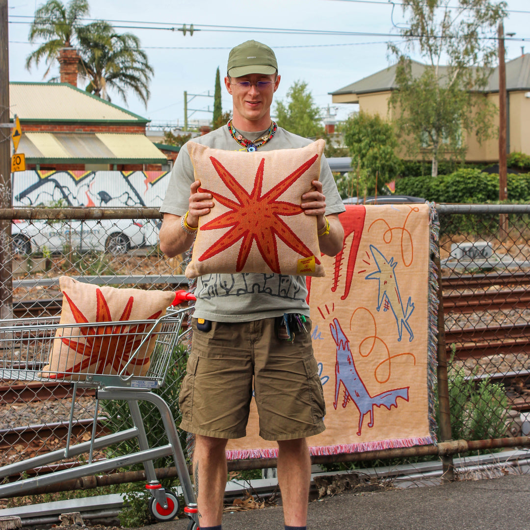 HAM Studio - Cosmic Stallion Woven Throw Blanket