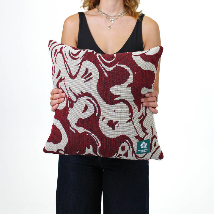 Smoke Burgundy - Cushion Cover