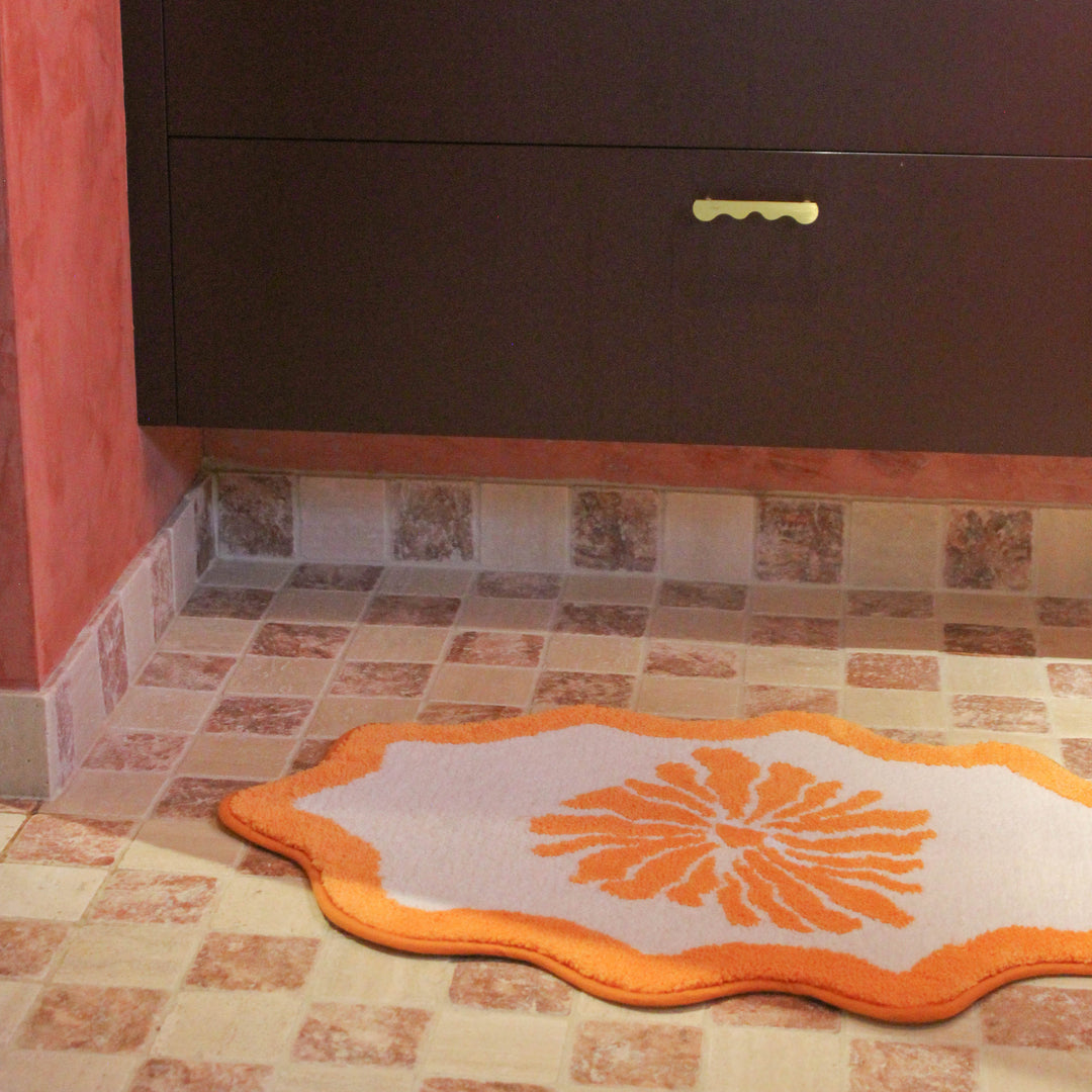 Cloud Bath Mat - Orange
