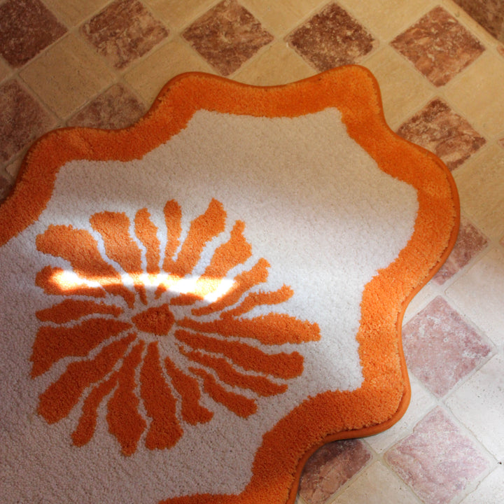Cloud Bath Mat - Orange