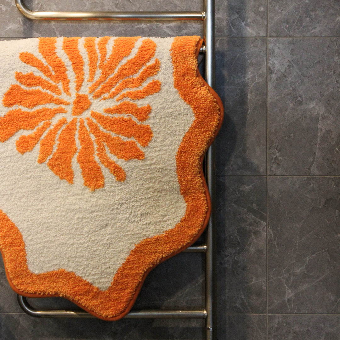 Cloud Bath Mat - Orange