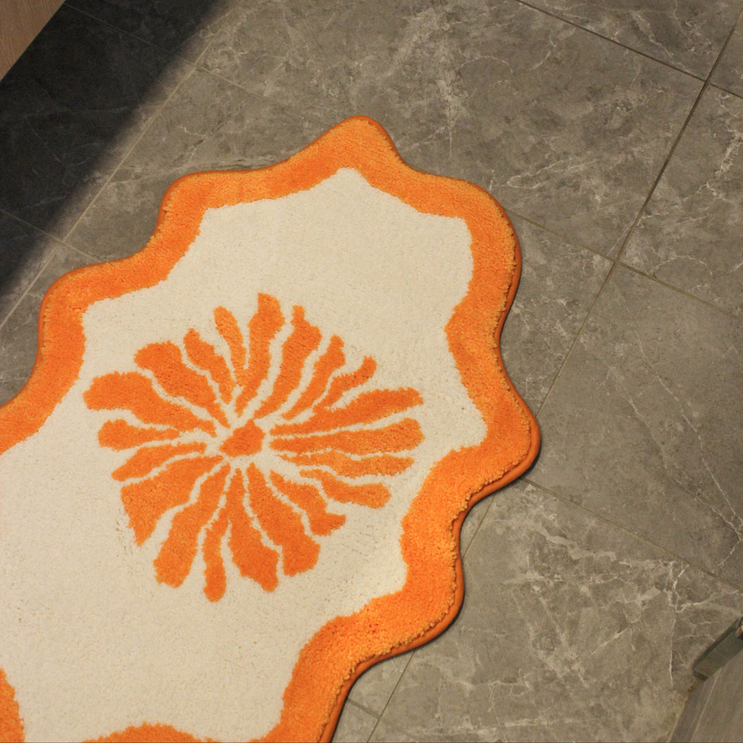 Cloud Bath Mat - Orange