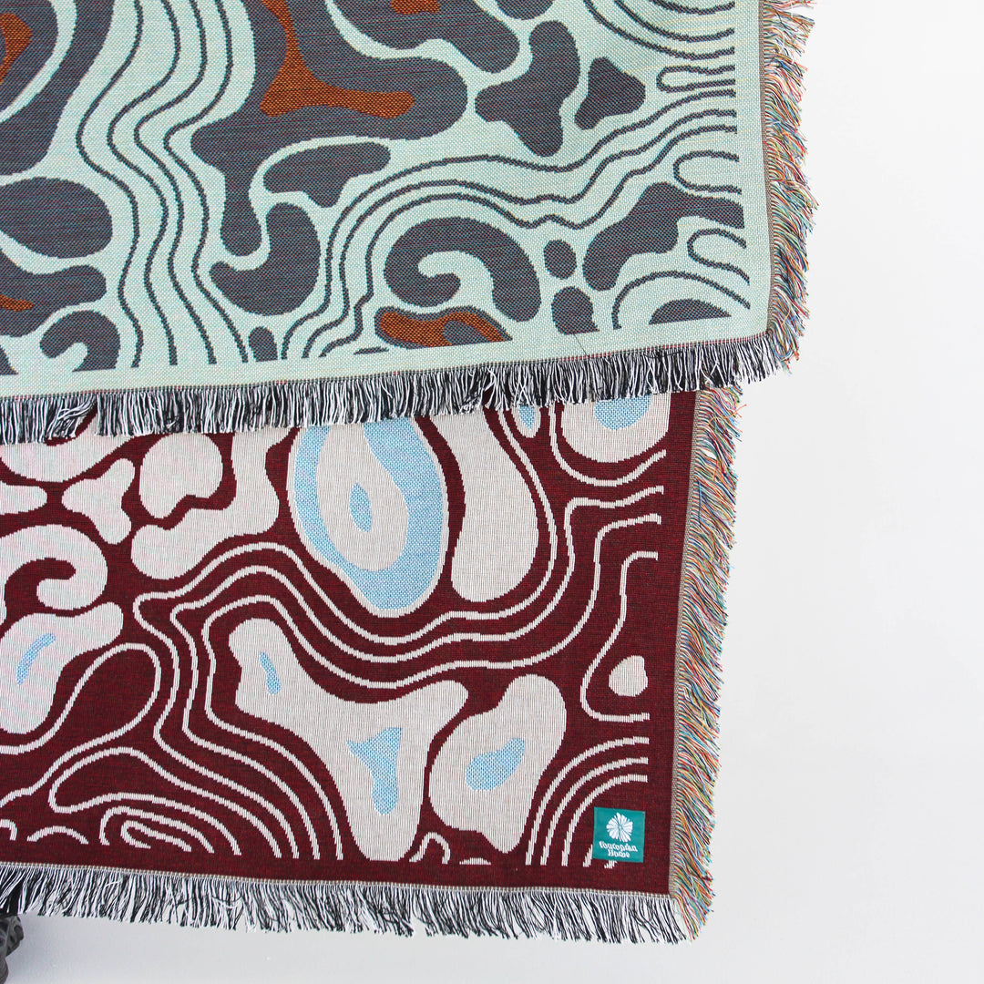 Puddles - Woven Throw Blanket