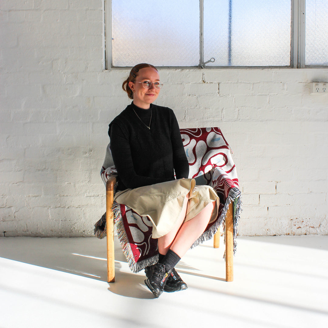 Puddles - Woven Throw Blanket
