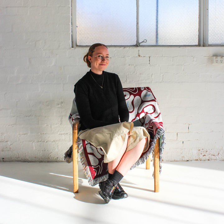 Puddles - Woven Throw Blanket