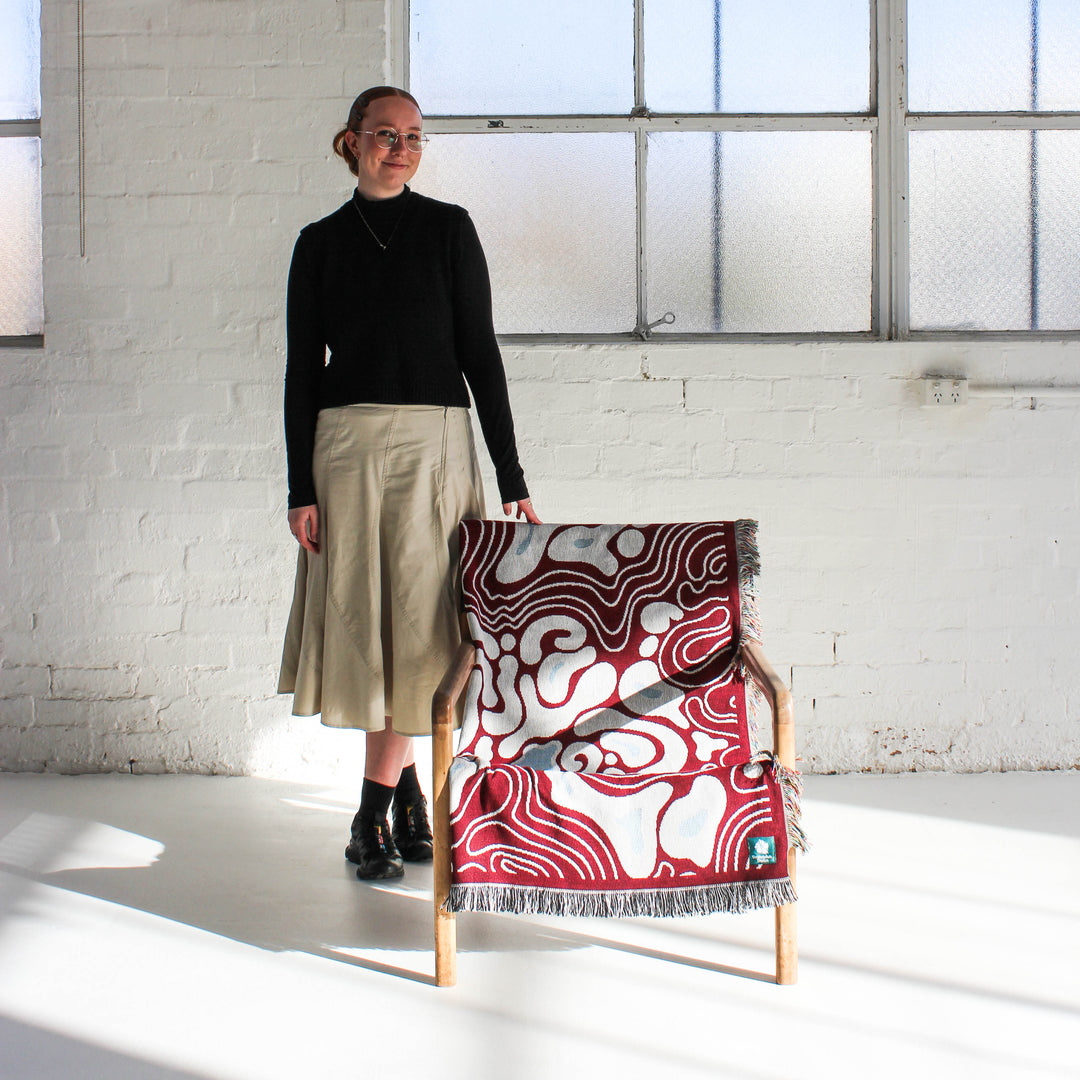 Puddles - Woven Throw Blanket