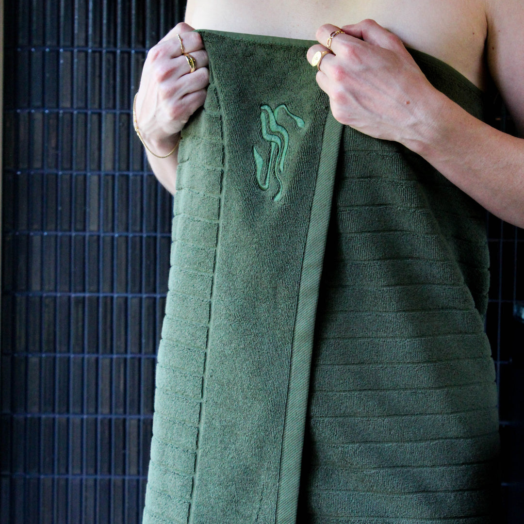 Olive Bath & Hand Towel Bundle
