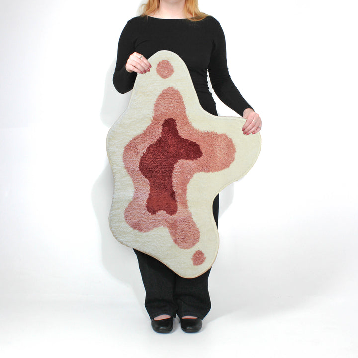 Wobble Bath Mat - Pink/Maroon